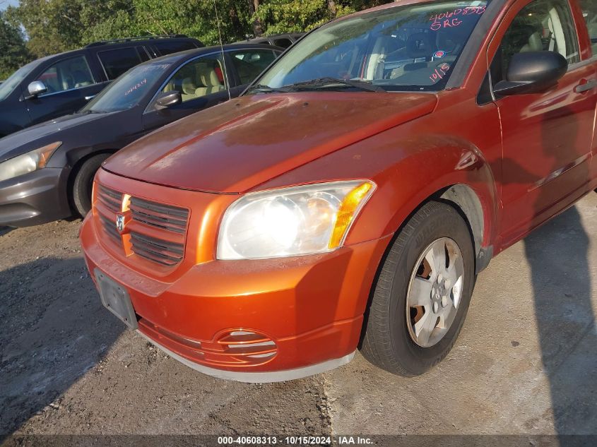 2007 Dodge Caliber VIN: 1B3HB28B07D595239 Lot: 40608313