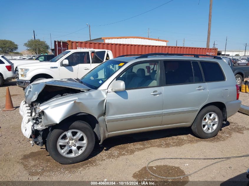 2003 Toyota Highlander V6 VIN: JTEGF21A430082458 Lot: 40608354