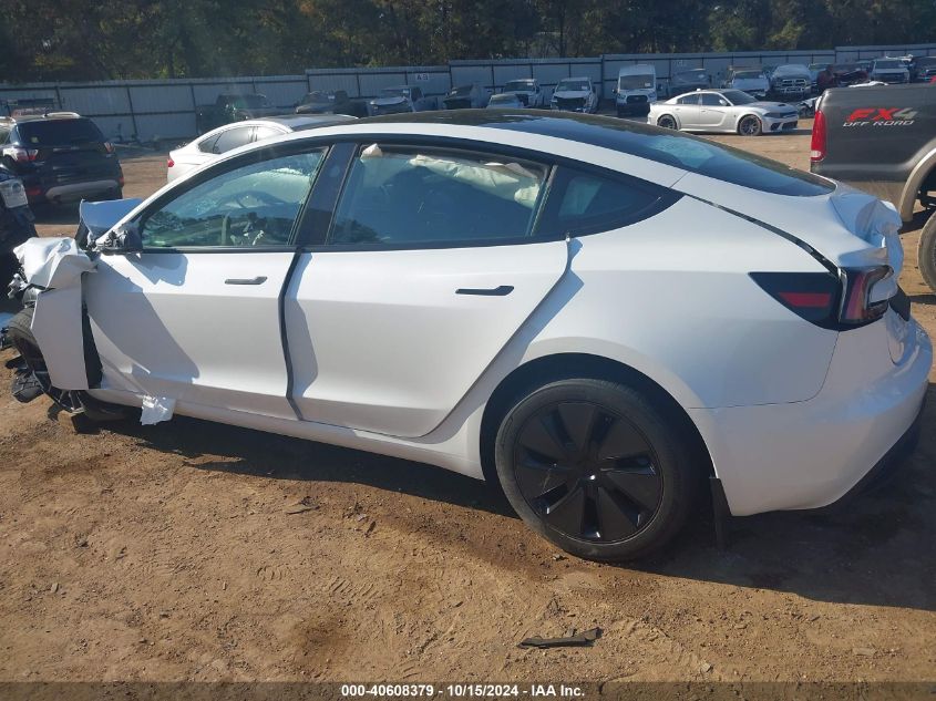 VIN 5YJ3E1EB2RF796263 2024 TESLA MODEL 3 no.3