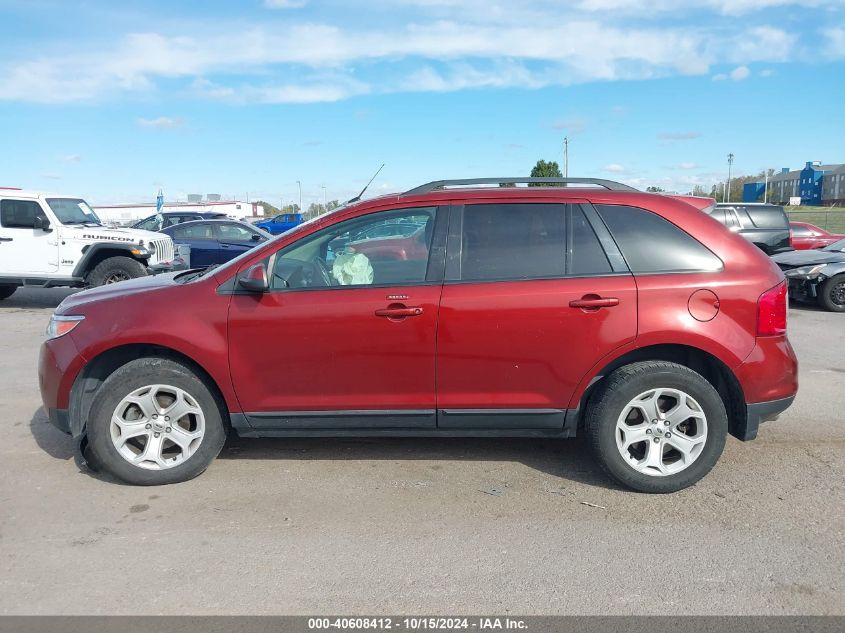 2014 Ford Edge Sel VIN: 2FMDK4JC3EBA72212 Lot: 40608412