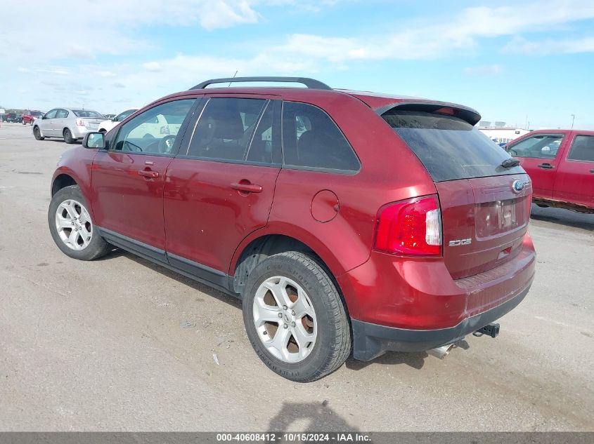 2014 Ford Edge Sel VIN: 2FMDK4JC3EBA72212 Lot: 40608412