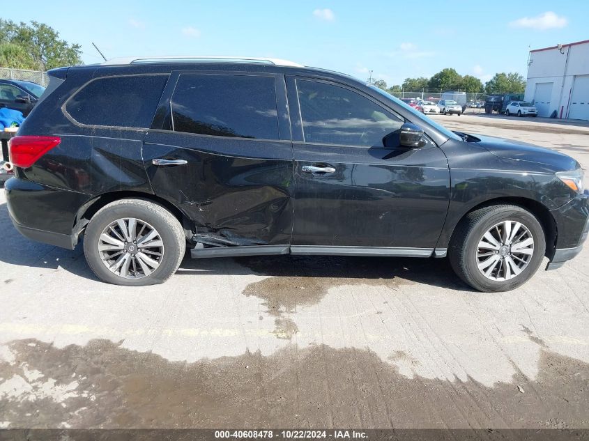 2018 Nissan Pathfinder Sv VIN: 5N1DR2MM1JC607813 Lot: 40608478