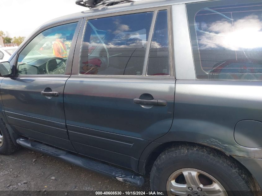 2006 Honda Pilot Lx VIN: 2HKYF18146H555579 Lot: 40608530