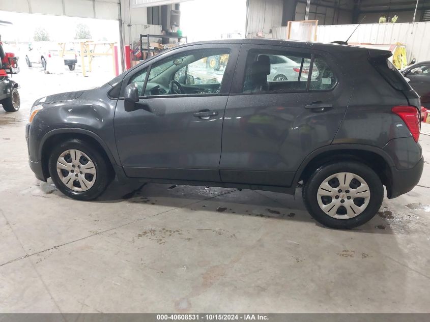 2016 Chevrolet Trax 1Ls VIN: 3GNCJKSB3GL244542 Lot: 40608531