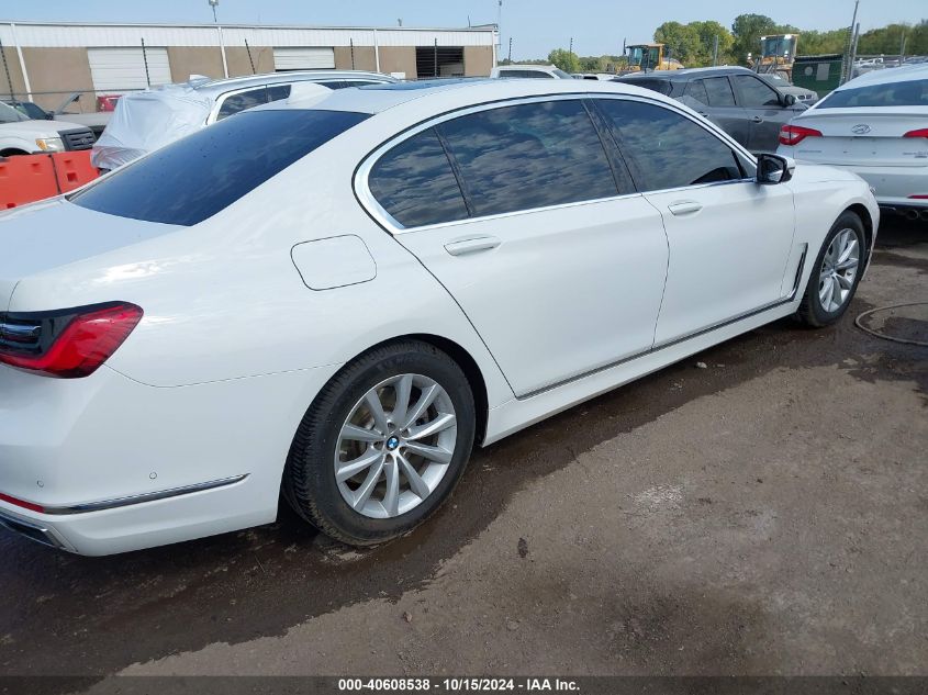 2020 BMW 740I VIN: WBA7T2C02LGL17834 Lot: 40608538