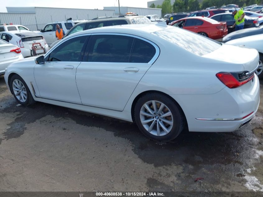 2020 BMW 740I VIN: WBA7T2C02LGL17834 Lot: 40608538