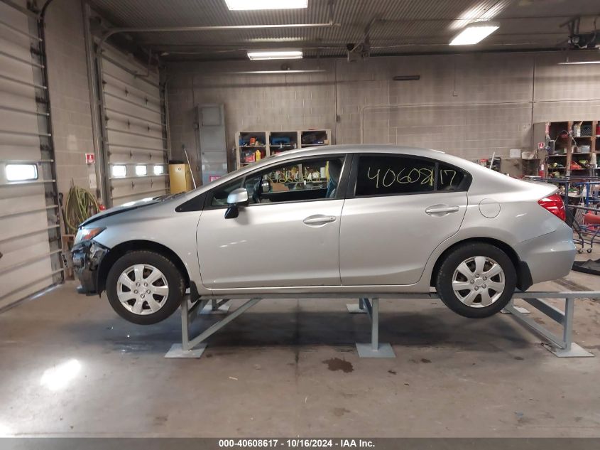 2012 Honda Civic Sdn Lx VIN: 19XFB2F57CE020194 Lot: 40608617