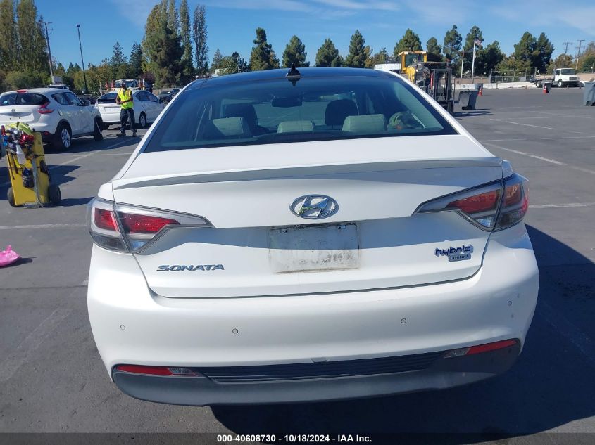 2016 Hyundai Sonata Hybrid Limited VIN: KMHE34L16GA031911 Lot: 40608730