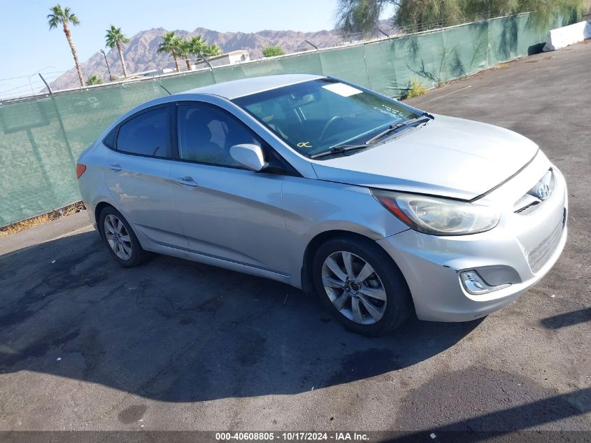 2013 Hyundai Accent Gls VIN: KMHCU4AEXDU433581 Lot: 40608805