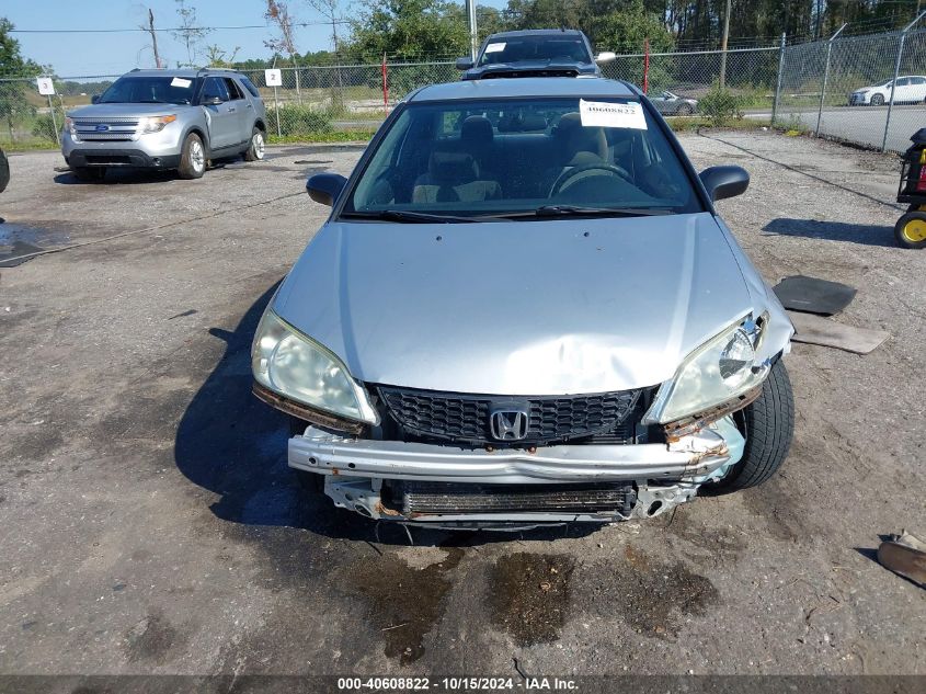 2005 Honda Civic Vp VIN: 1HGEM22115L020910 Lot: 40608822