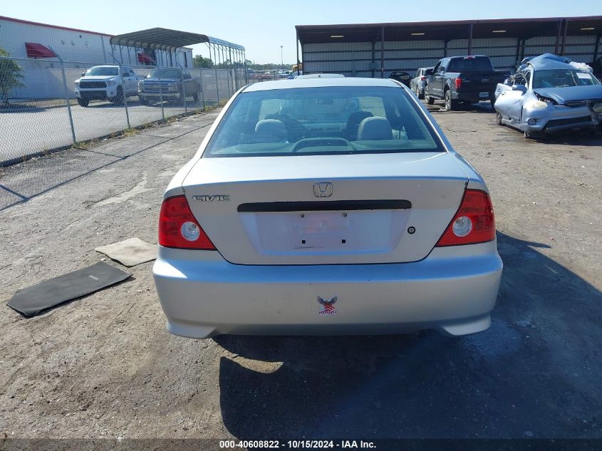 2005 Honda Civic Vp VIN: 1HGEM22115L020910 Lot: 40608822