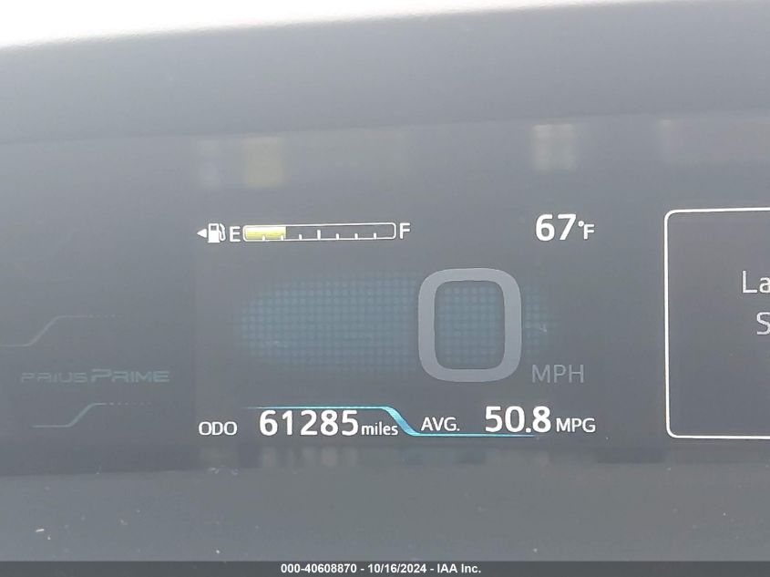 2019 TOYOTA PRIUS PRIME PREMIUM - JTDKARFP9K3116247