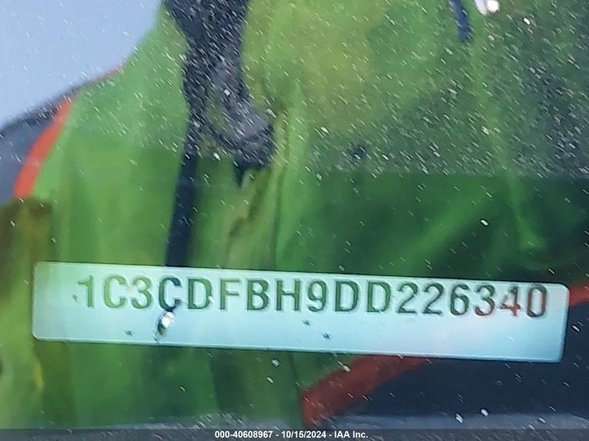 2013 Dodge Dart Sxt VIN: 1C3CDFBH9DD226340 Lot: 40608967