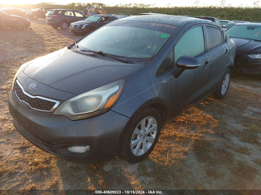 2013 Kia Rio Ex VIN: KNADN4A38D6127503 Lot: 40609023