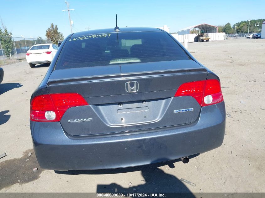 2008 Honda Civic Hybrid Hybrid VIN: JHMFA36228S018919 Lot: 40609039