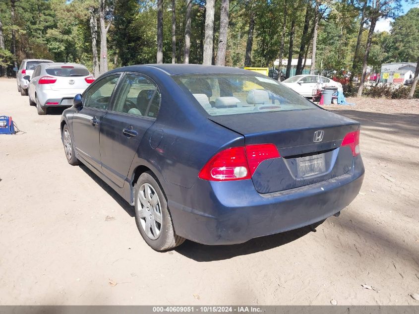 2008 Honda Civic Lx VIN: 2HGFA16568H517859 Lot: 40609051