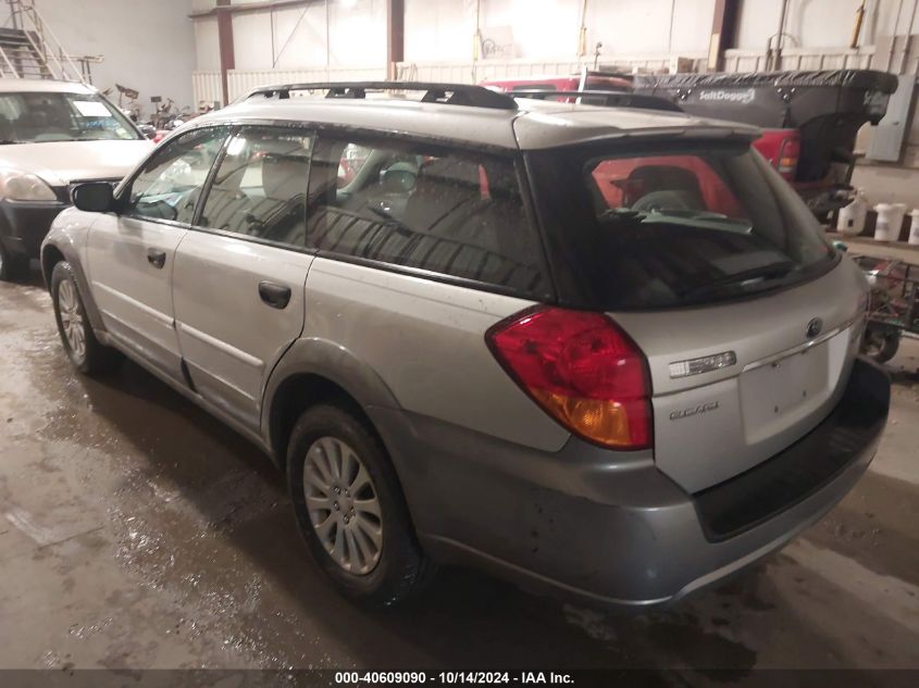 2007 Subaru Outback 2.5I Basic VIN: 4S4BP61C477318815 Lot: 40609090