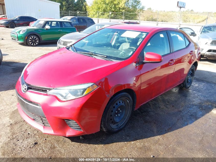 2016 Toyota Corolla Le VIN: 2T1BURHE7GC607613 Lot: 40609129