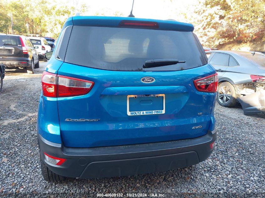 2018 Ford Ecosport Se VIN: MAJ6P1UL8JC210531 Lot: 40609132