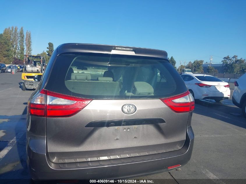 2015 Toyota Sienna L 7 Passenger VIN: 5TDZK3DC3FS555988 Lot: 40609146