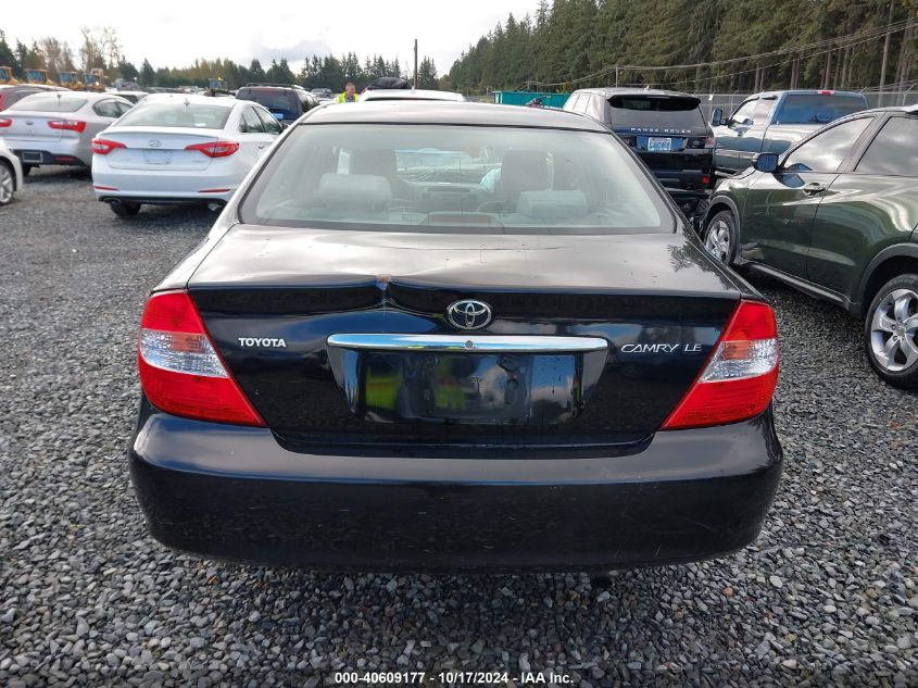 2003 Toyota Camry Le/Xle/Se VIN: 4T1BE32K63U134899 Lot: 40609177