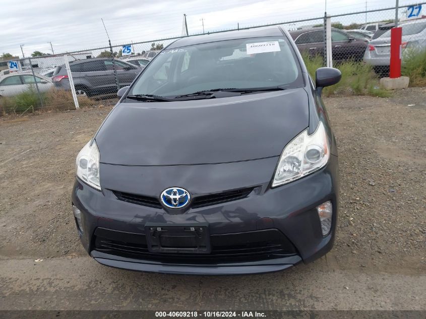 2012 Toyota Prius Two VIN: JTDKN3DU6C1556515 Lot: 40609218