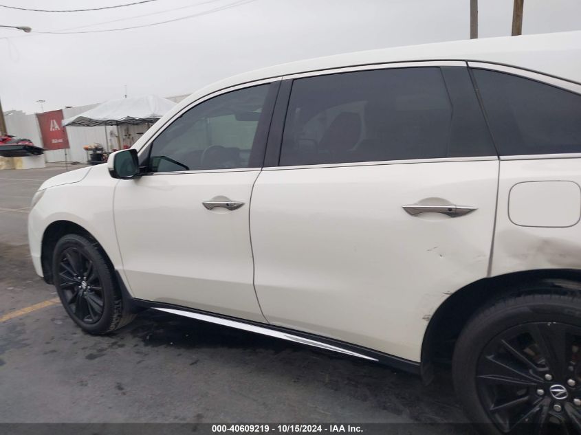 2017 Acura Mdx Technology Package VIN: 5FRYD3H54HB006517 Lot: 40609219