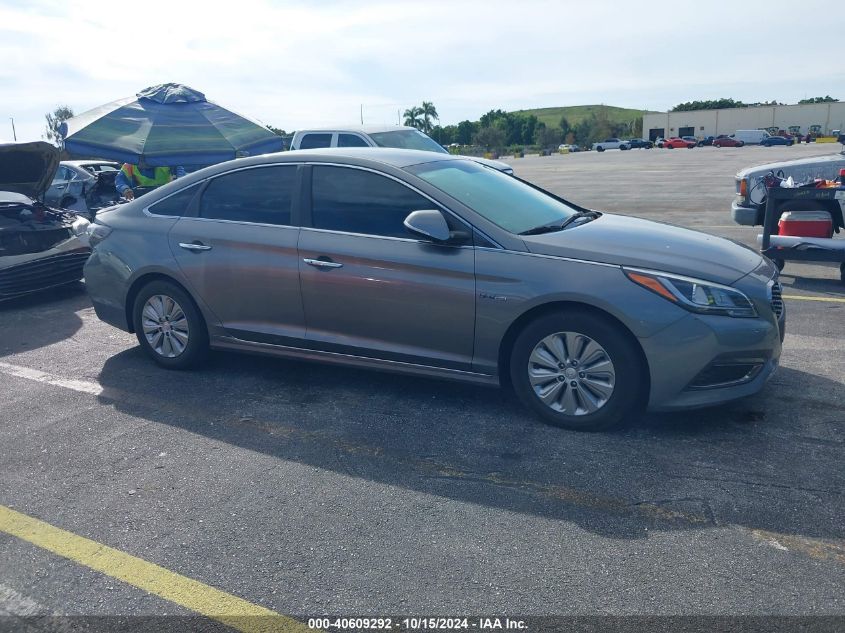 2017 Hyundai Sonata Hybrid Se VIN: KMHE24L30HA075859 Lot: 40609292