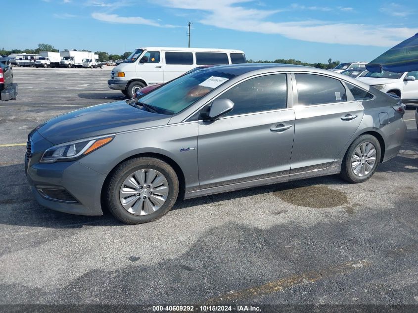 2017 Hyundai Sonata Hybrid Se VIN: KMHE24L30HA075859 Lot: 40609292