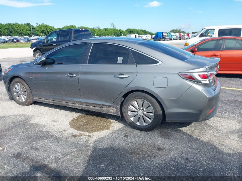 2017 Hyundai Sonata Hybrid Se VIN: KMHE24L30HA075859 Lot: 40609292