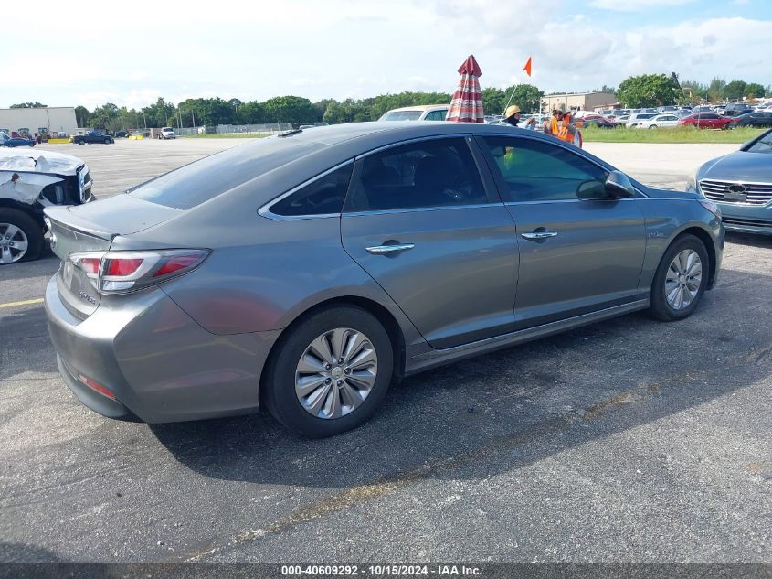 2017 Hyundai Sonata Hybrid Se VIN: KMHE24L30HA075859 Lot: 40609292