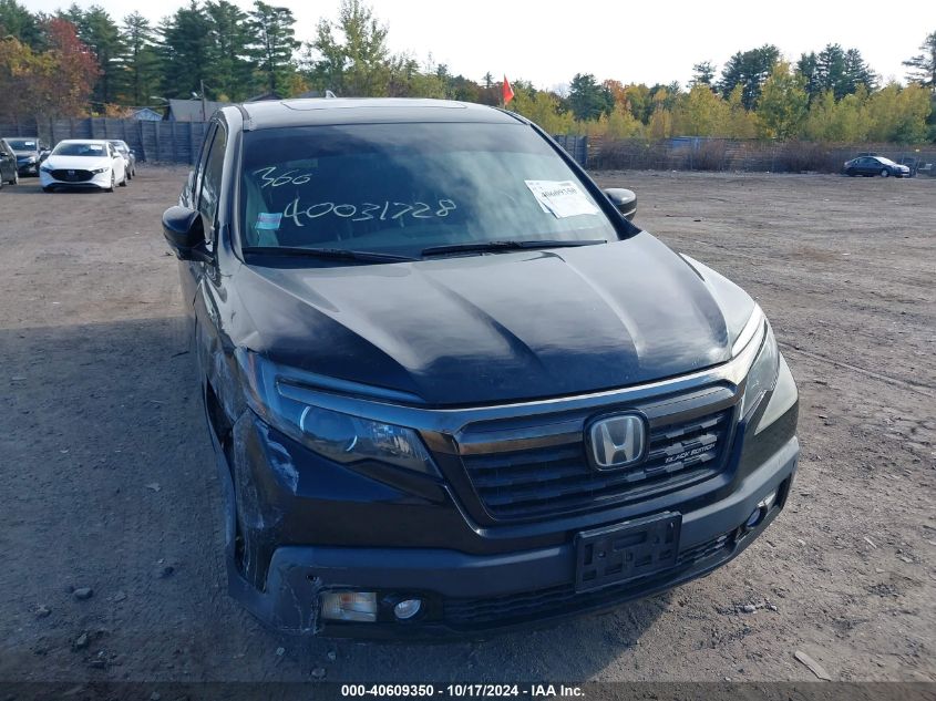 2017 Honda Ridgeline Black Edition VIN: 5FPYK3F87HB011769 Lot: 40609350