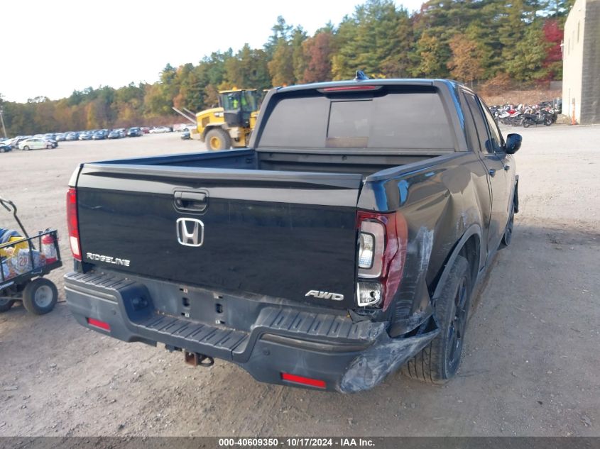 2017 Honda Ridgeline Black Edition VIN: 5FPYK3F87HB011769 Lot: 40609350