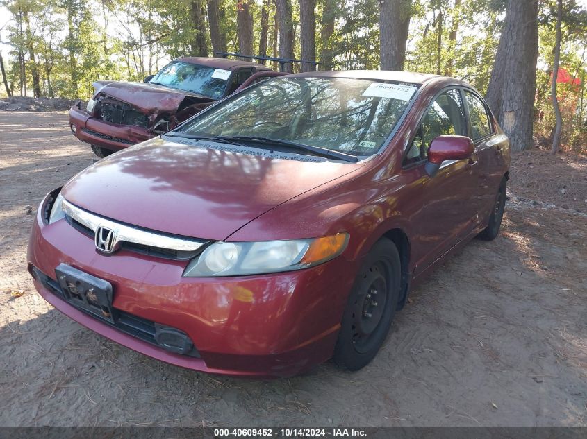 2008 Honda Civic Lx VIN: 2HGFA15528H513051 Lot: 40609452