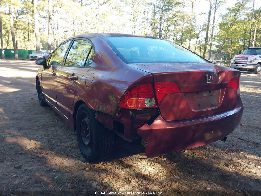 2008 Honda Civic Lx VIN: 2HGFA15528H513051 Lot: 40609452