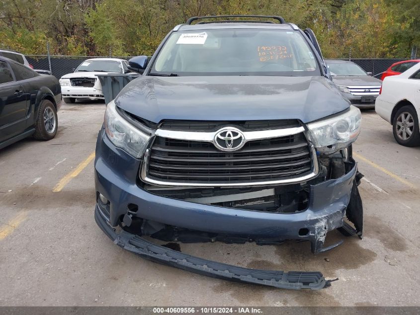 2015 Toyota Highlander Xle V6 VIN: 5TDJKRFH6FS087246 Lot: 40609556