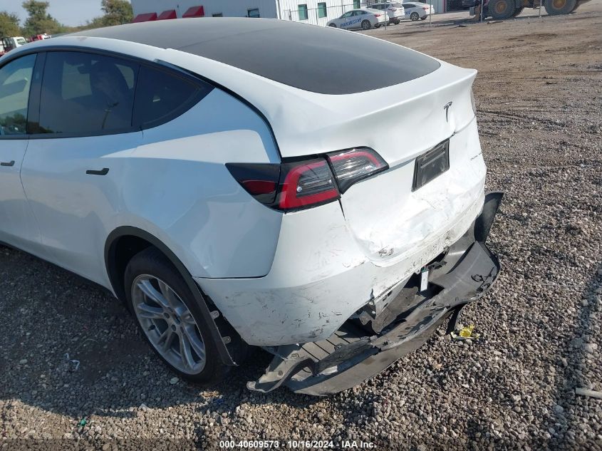 2023 Tesla Model Y Awd/Long Range Dual Motor All-Wheel Drive VIN: 7SAYGDEE2PA155705 Lot: 40609573