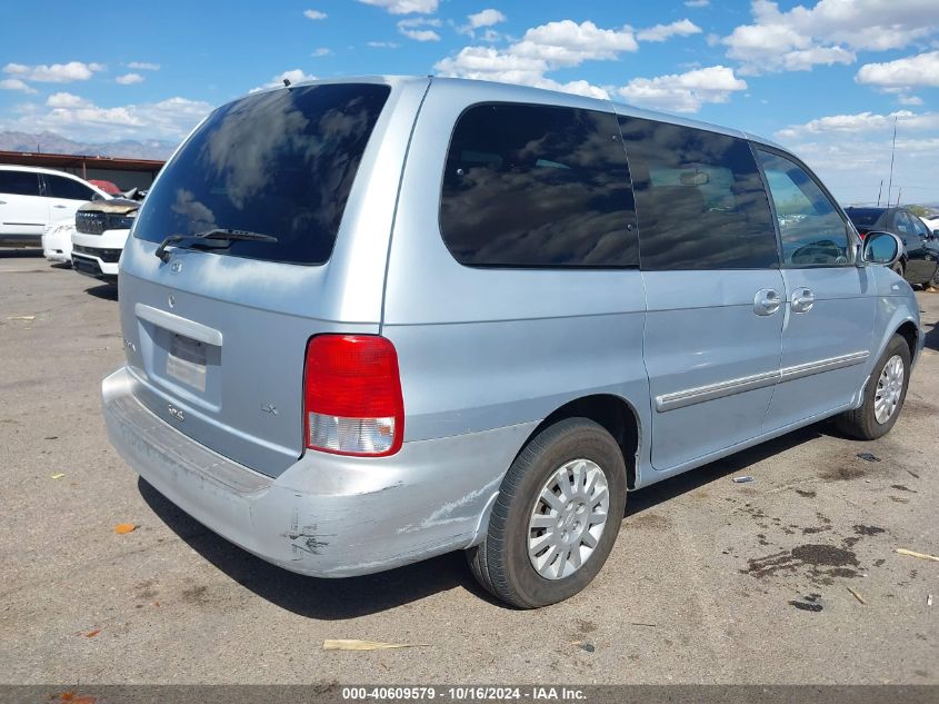 2002 Kia Sedona Ex/Lx VIN: KNDUP131726099438 Lot: 40609579