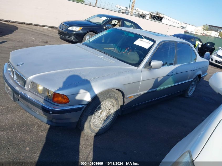 1997 BMW 740Il VIN: WBAGJ8329VDM03706 Lot: 40609605