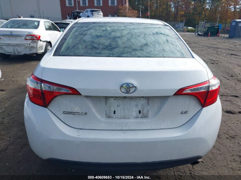 2015 Toyota Corolla Le VIN: 2T1BURHEXFC474540 Lot: 40609653