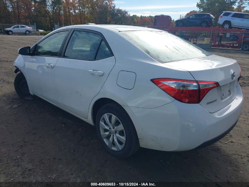 2015 Toyota Corolla Le VIN: 2T1BURHEXFC474540 Lot: 40609653