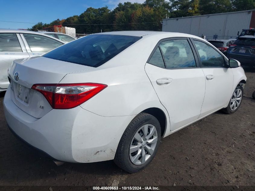 2015 Toyota Corolla Le VIN: 2T1BURHEXFC474540 Lot: 40609653