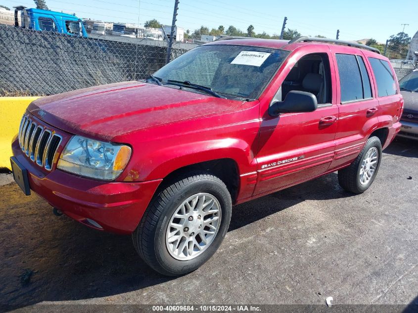 2002 Jeep Grand Cherokee Limited VIN: 1J8GW58N52C300122 Lot: 40609684