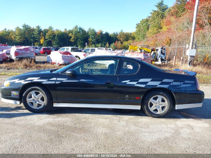 2001 Chevrolet Monte Carlo Ss VIN: 2G1WX15K019323101 Lot: 40609810