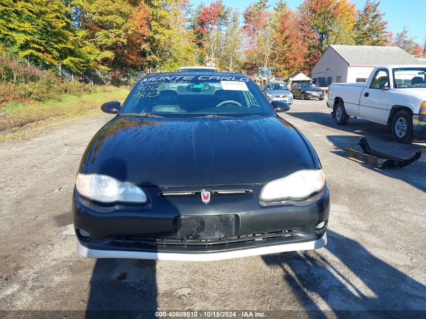 2001 Chevrolet Monte Carlo Ss VIN: 2G1WX15K019323101 Lot: 40609810