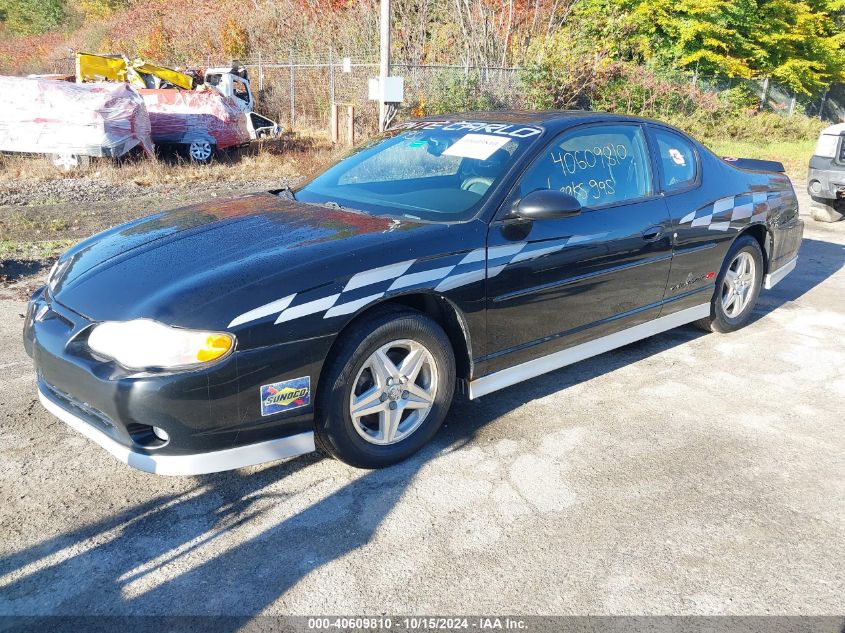 2001 Chevrolet Monte Carlo Ss VIN: 2G1WX15K019323101 Lot: 40609810