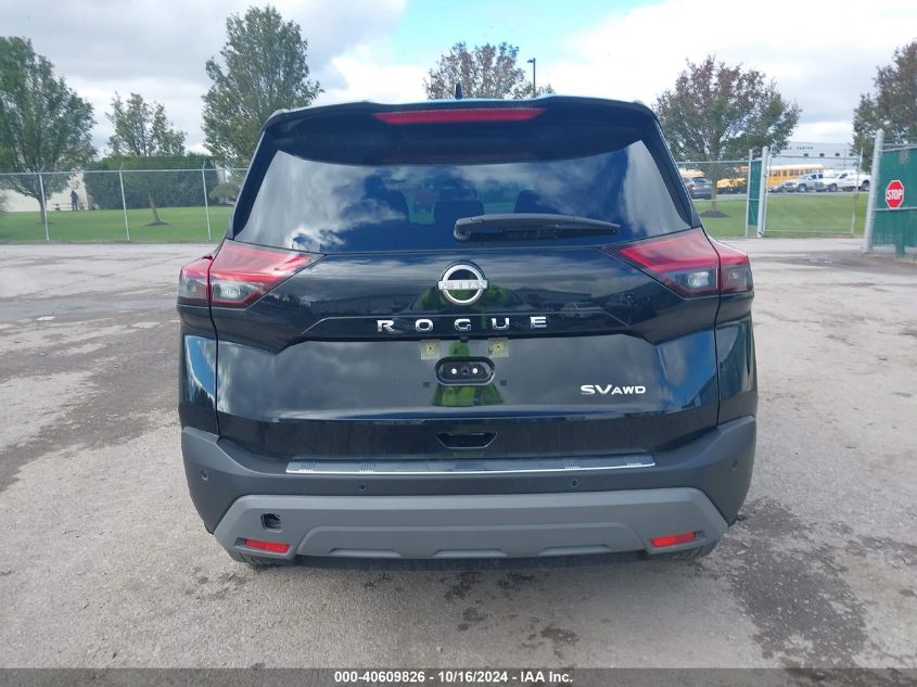 2023 Nissan Rogue Sv Intelligent Awd VIN: JN8BT3BB7PW487466 Lot: 40609826