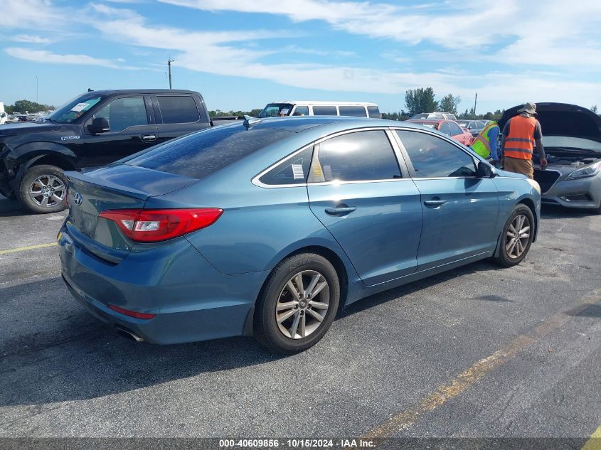 2016 Hyundai Sonata Se VIN: 5NPE24AF9GH400615 Lot: 40609856