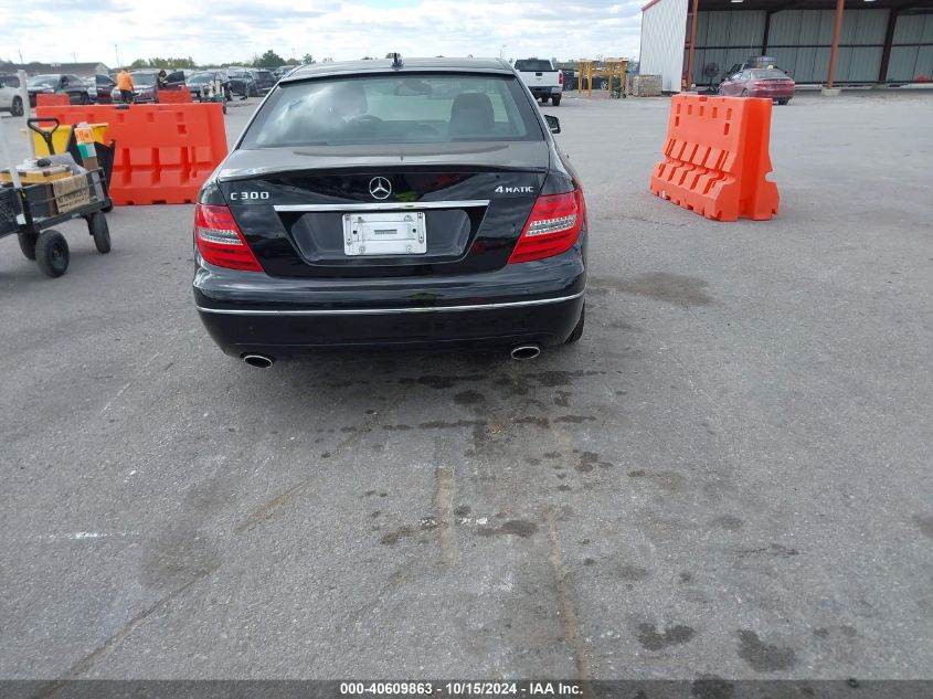 2013 Mercedes-Benz C 300 Luxury 4Matic/Sport 4Matic VIN: WDDGF8ABXDR266595 Lot: 40609863