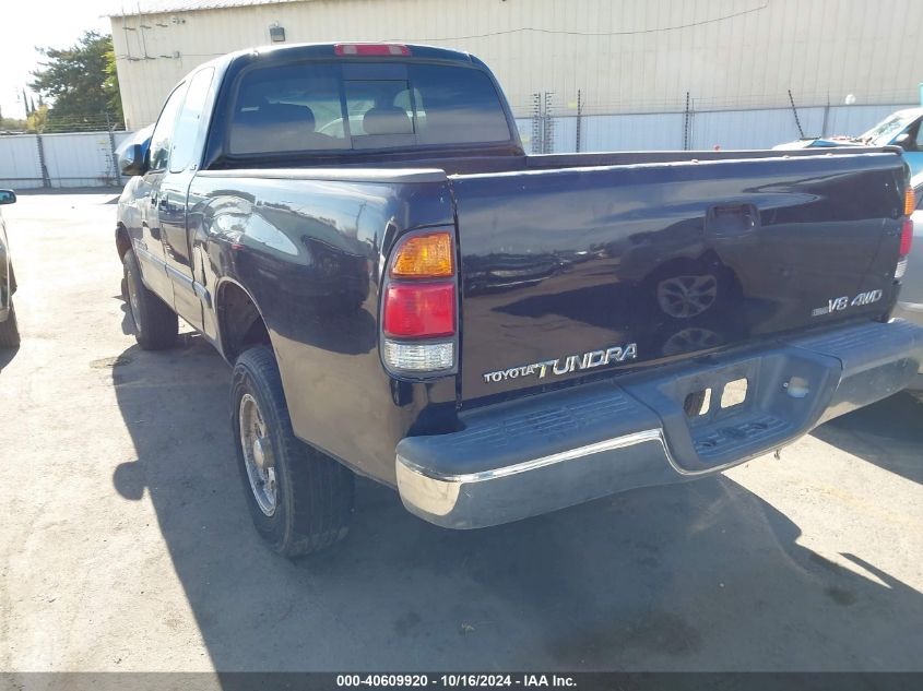 2001 Toyota Tundra Sr5 V8 VIN: 5TBBT44121S162021 Lot: 40609920